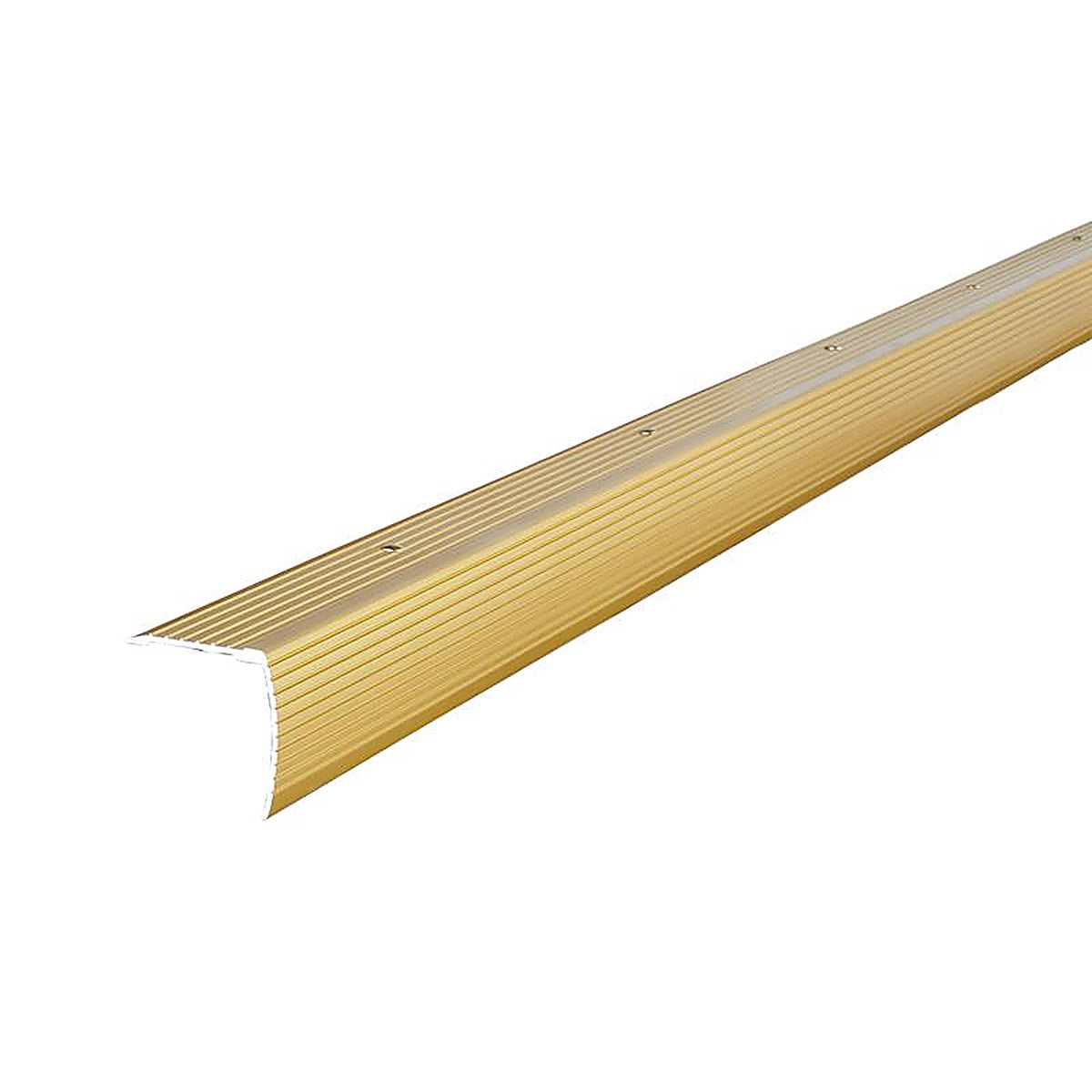 M-D - 79020 - Building Products 1.125 In. H X 1.28 In. W X 36 In. L Satin Brass Aluminum Stair Edge