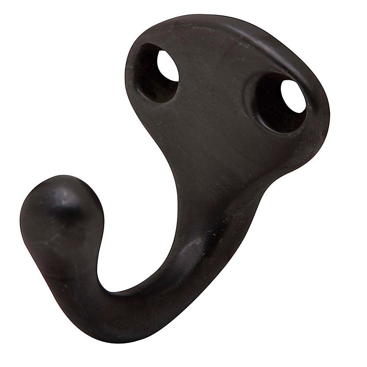 Schlage - SPS581MB-716 - 1-1/4 In. L Black Brass Small Wardrobe Hook 1 Pack