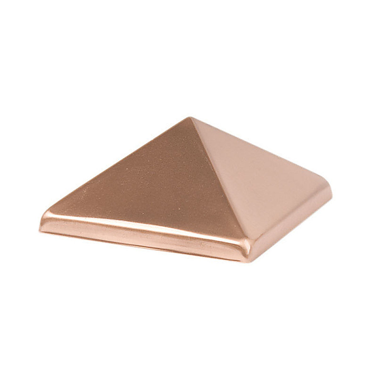 Waddell - 230 - 4 In. H X 4 In. L Prefinished Brown Copper Post Cap