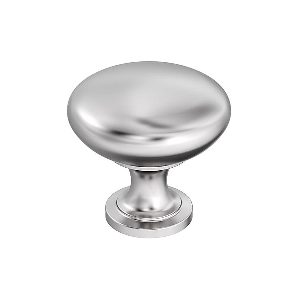 Amerock - BP5300526 - Traditional Round Furniture Knob 1-1/4 In. D 28.702 MM Polished Chrome 1 Pack