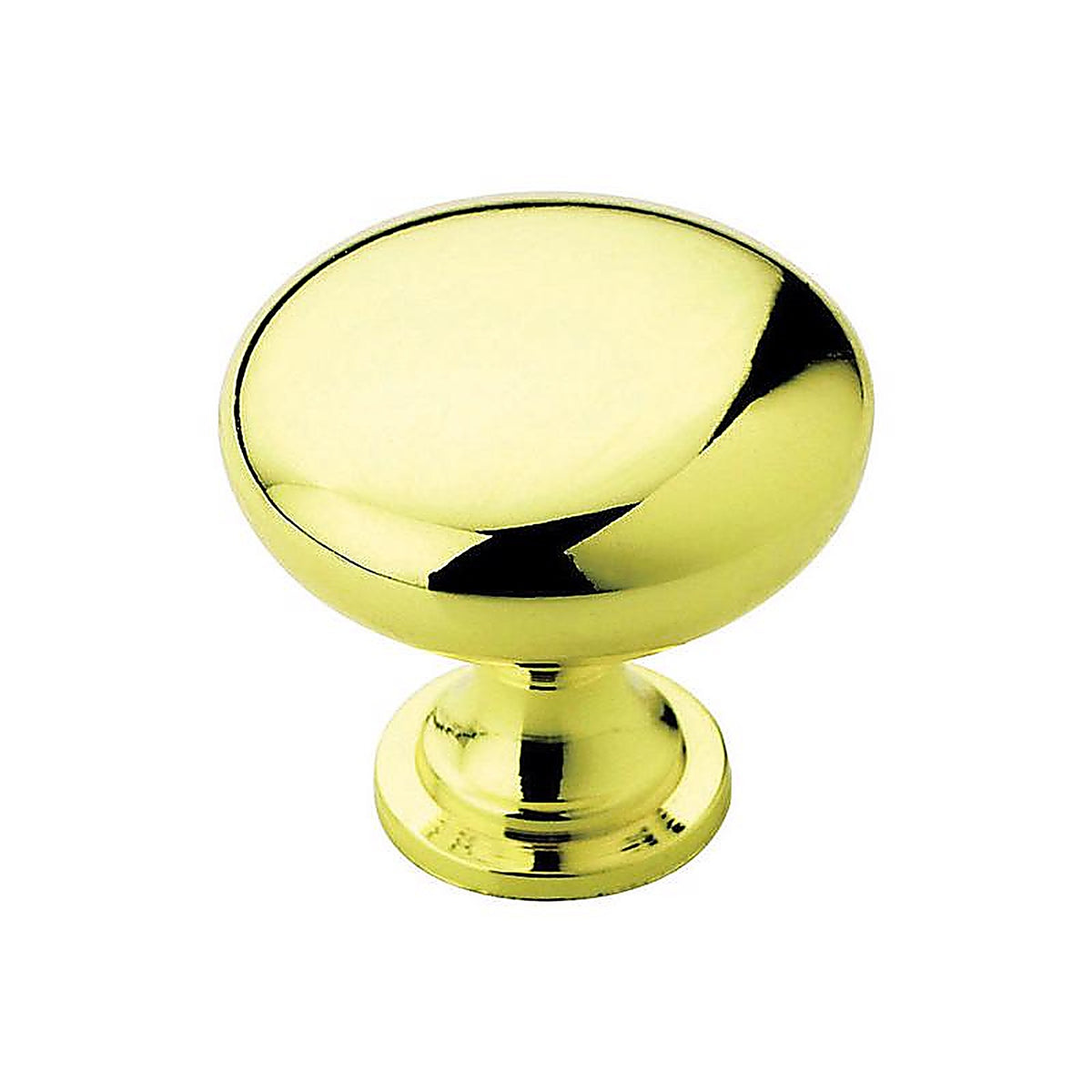 Amerock - BP530053 - Allison Round Cabinet Knob 1-1/4 In. D 1-1/8 In. Polished Brass 1 Pack