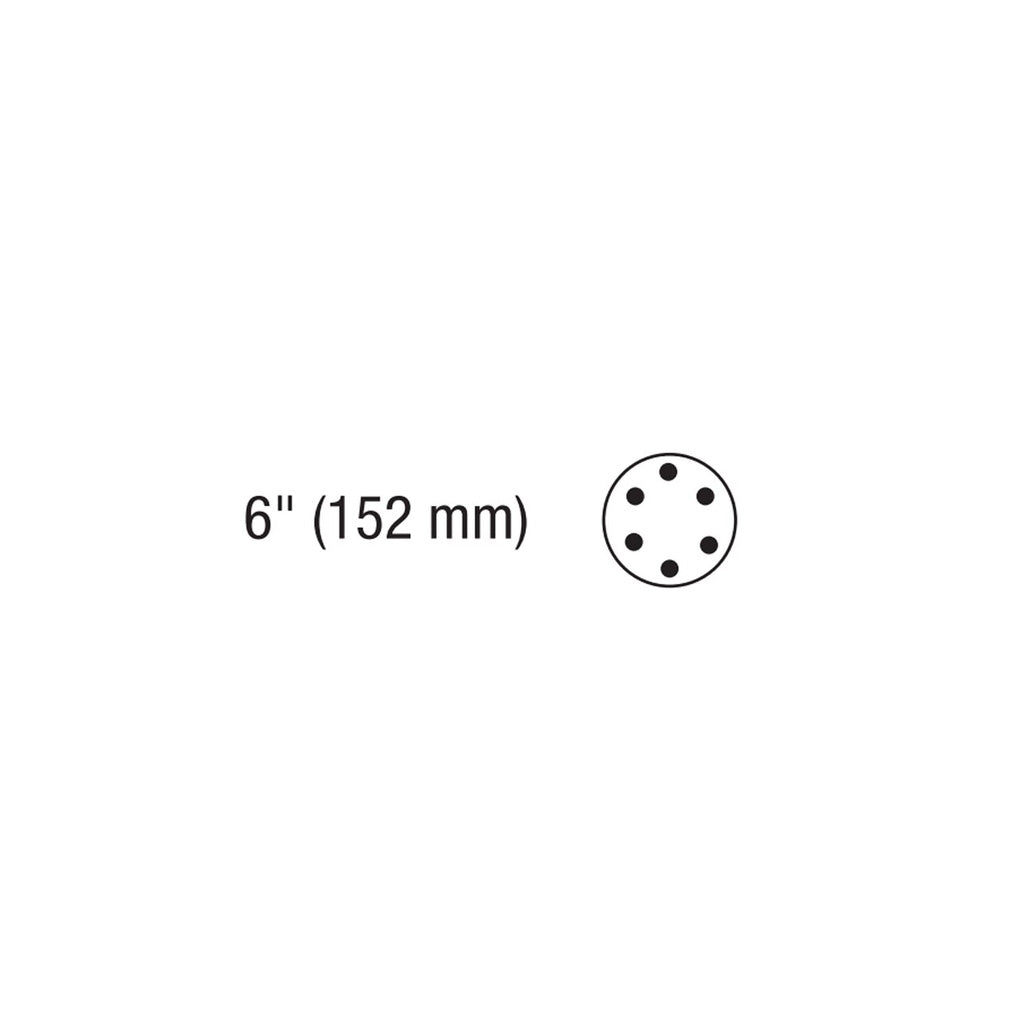 DYNABRADE 53993 6in. Dia. Conversion Pad, Hook-to-Vinyl