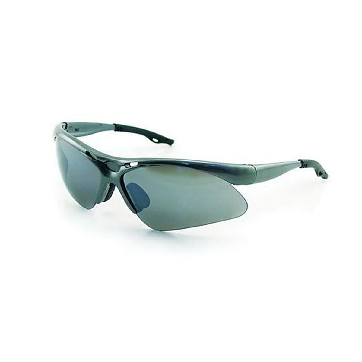 SAS Safety 540-0103 DIAMONDBACK Eyewear Smoke Mirror Lens, Silver Frame w Polybag
