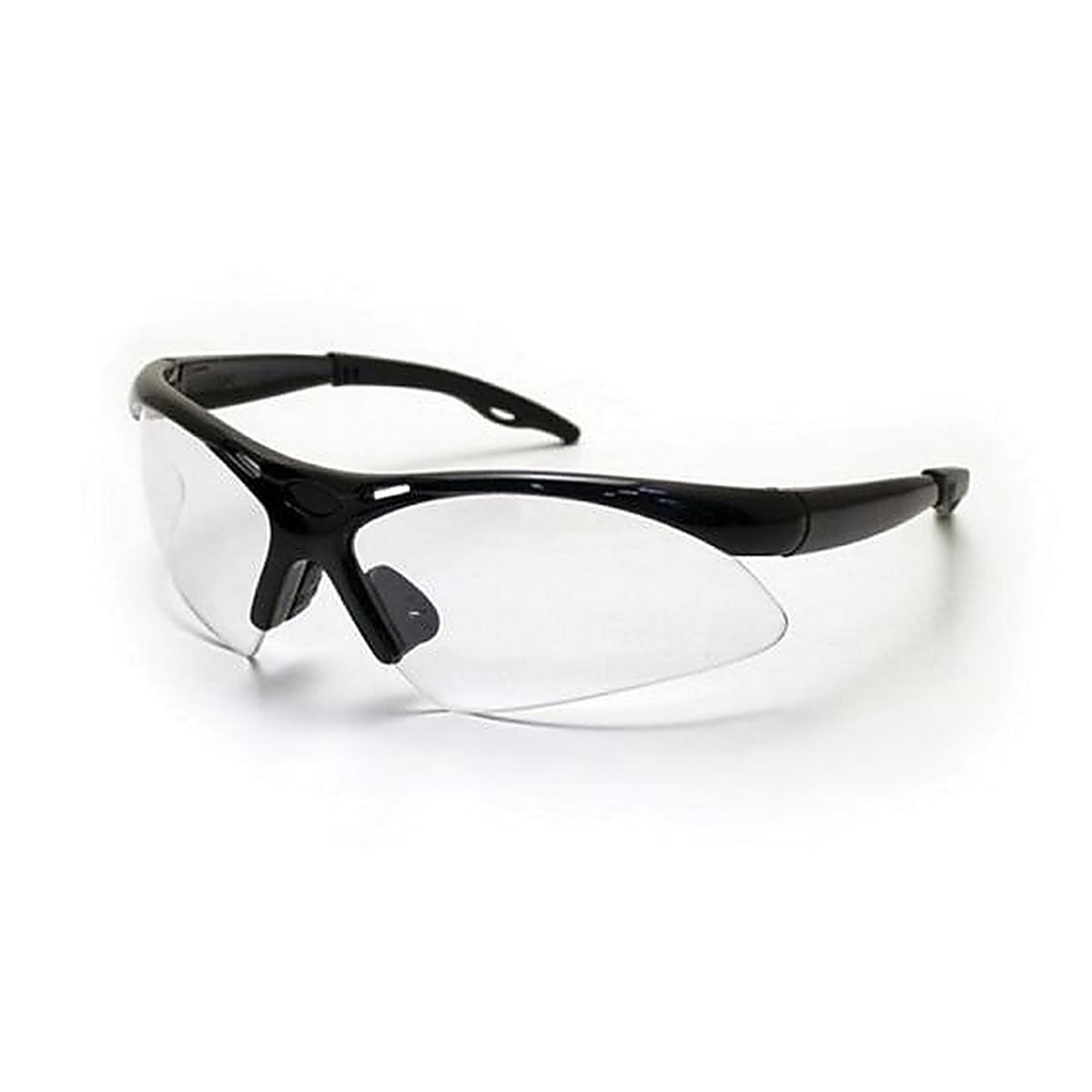 SAS Safety 540-0200 DIAMONDBACK Eyewear Clear Lens, Black Frame w Polybag