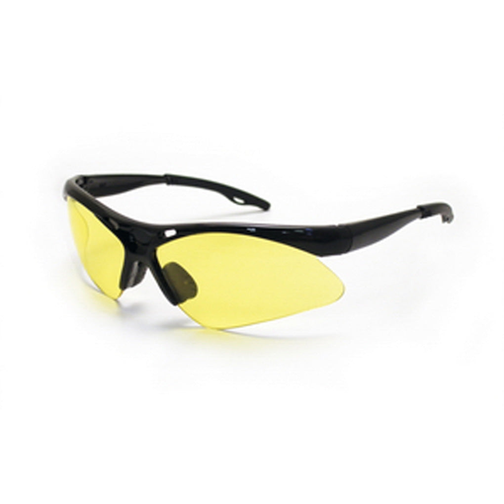 SAS Safety 540-0205 DIAMONDBACK Eyewear Yellow Lens, Black Frame w Polybag