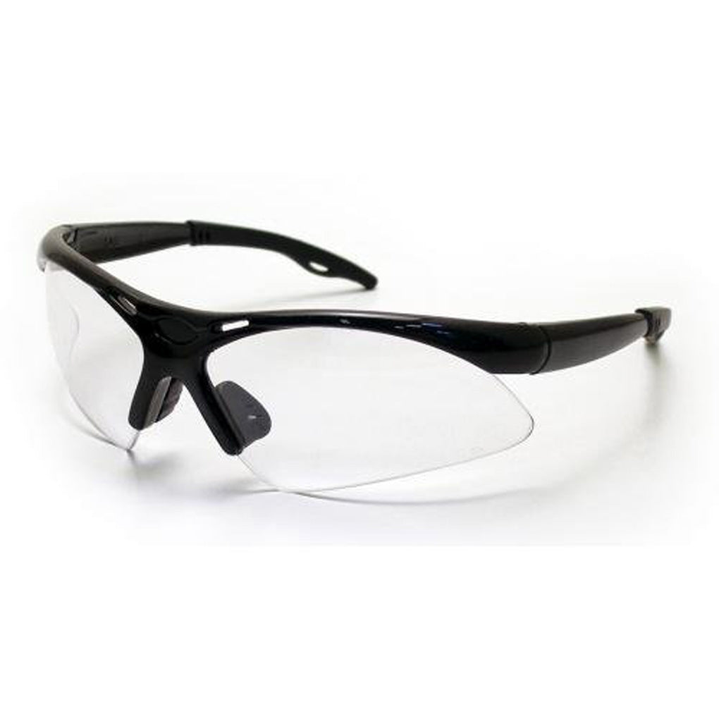 SAS Safety 540-0210 Diamondback Eyewear with Clamshell, Clear Lens/Black Frame