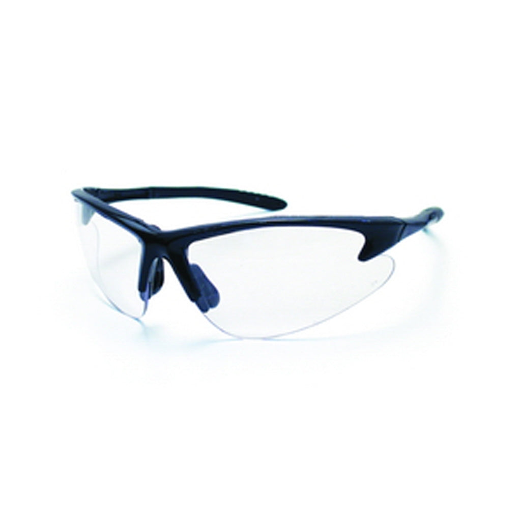 SAS Safety 540-0600 DB2 Eyewear Clear Lens, Black Frame w Polybag