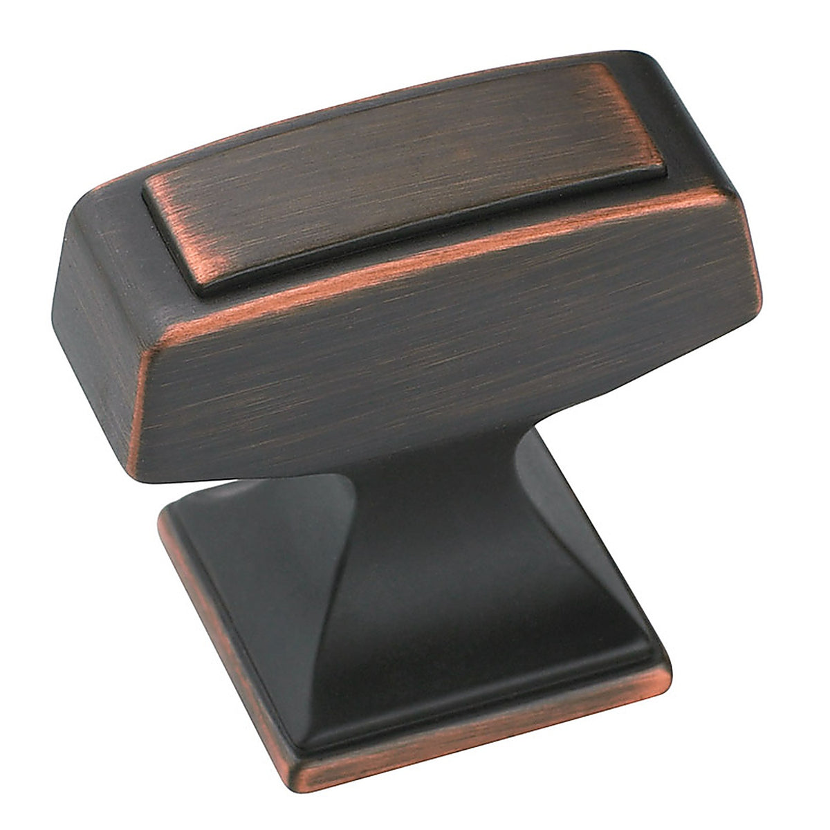 Amerock - BP53029ORB - Mulholland Square Furniture Knob 1-1/4 In. D 1-1/8 In. Oil Rubbed Bronze 1 Pack