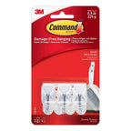 3M 17067 Command Small Plastic Wire Hooks 1-5/8 in. L 3/Pack