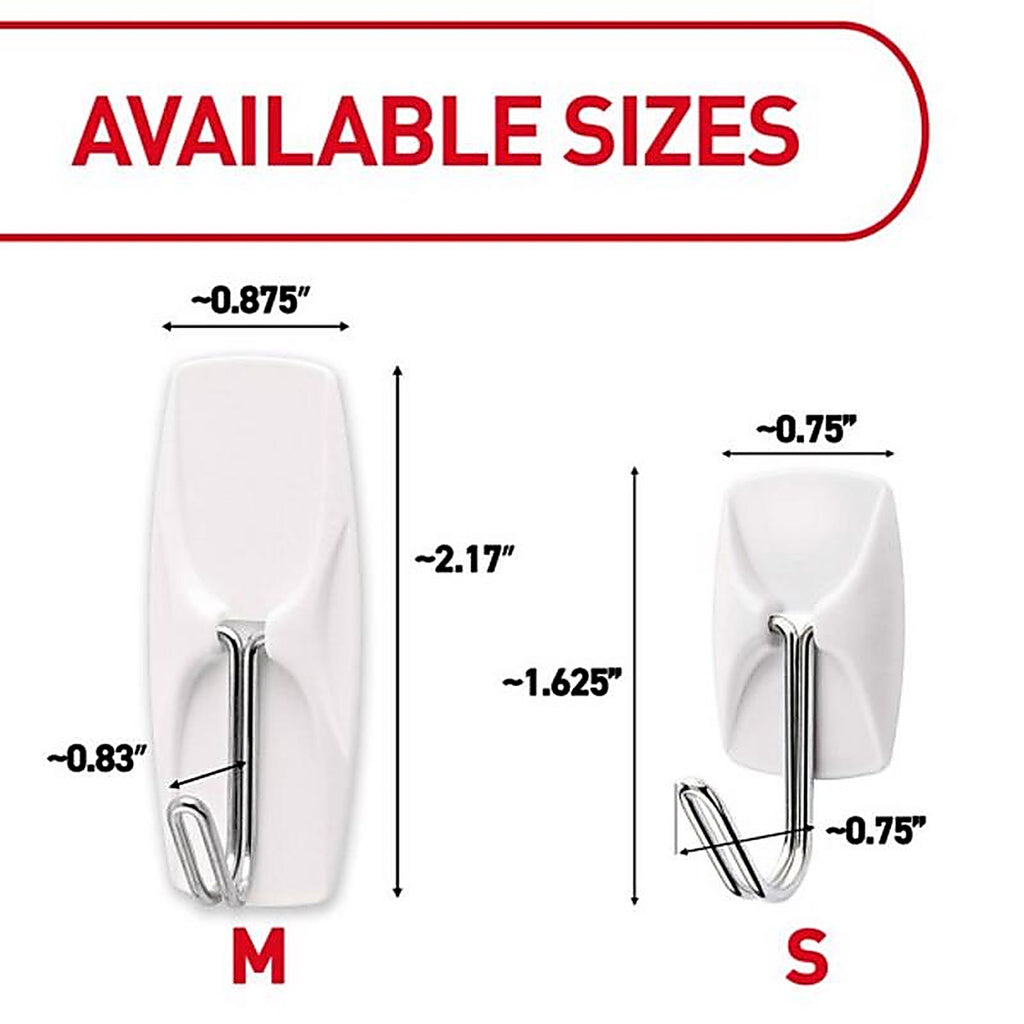 3M 17067 Command Small Plastic Wire Hooks 1-5/8 in. L 3/Pack