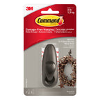 3M FC12-ORB Command 3-1/4 in. L Oil Rubbed Bronze Metal Medium Forever Classic Coat/Hat Hook 3 lb. capacity
