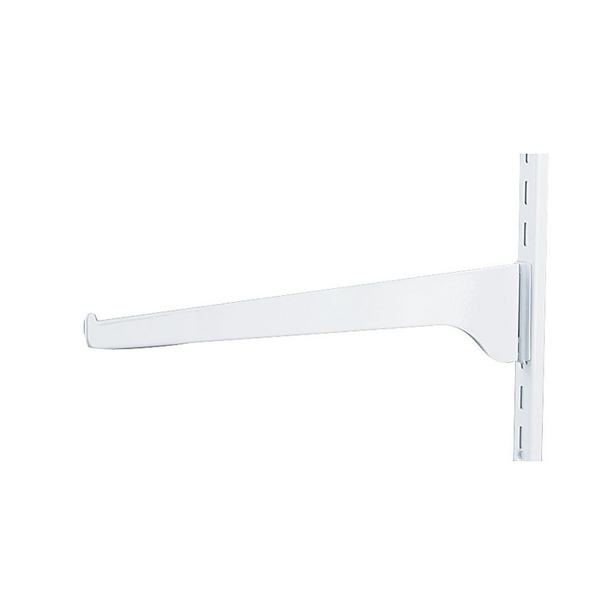 Knape & Vogt 180WH12 White Steel Regular Duty Bracket 16 Ga. 12 in. L 160 lb.