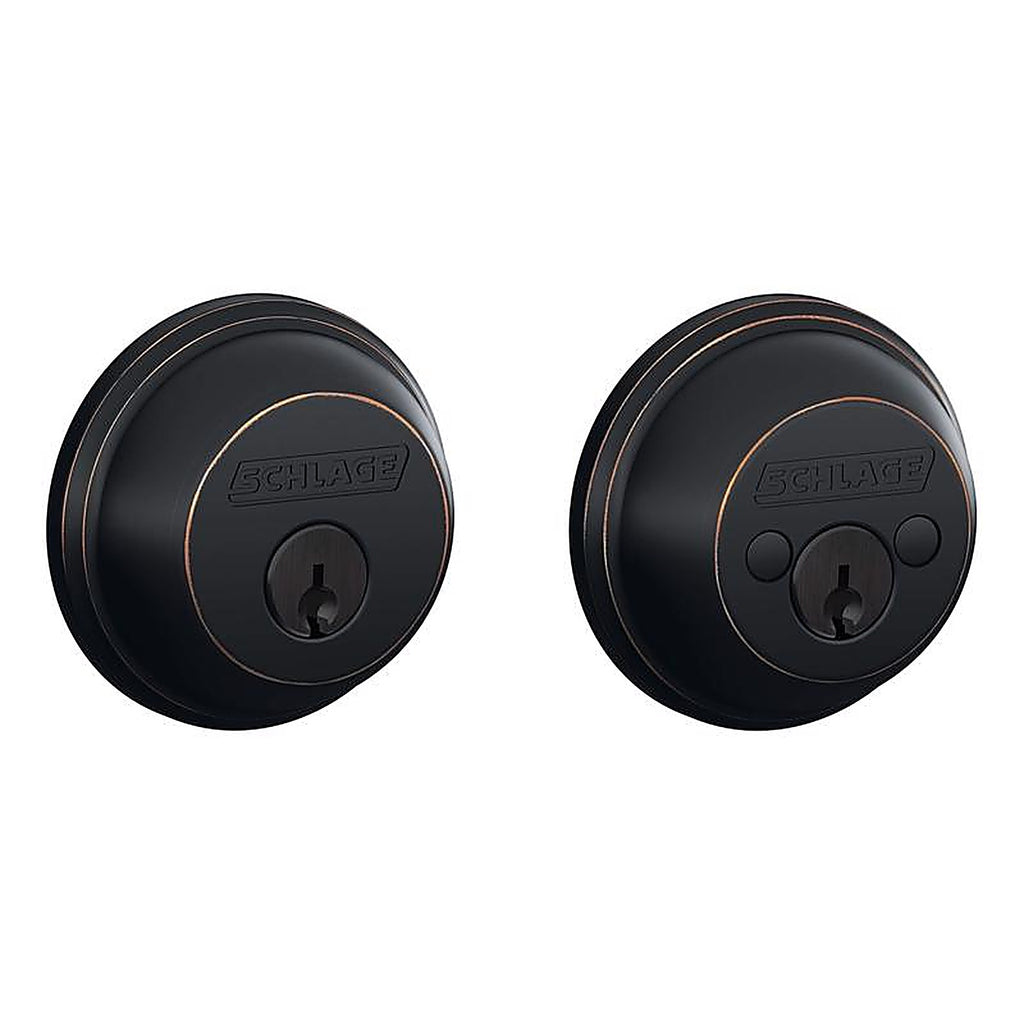 Schlage - B62 G 716 - Aged Bronze Zinc Double Cylinder Deadbolt