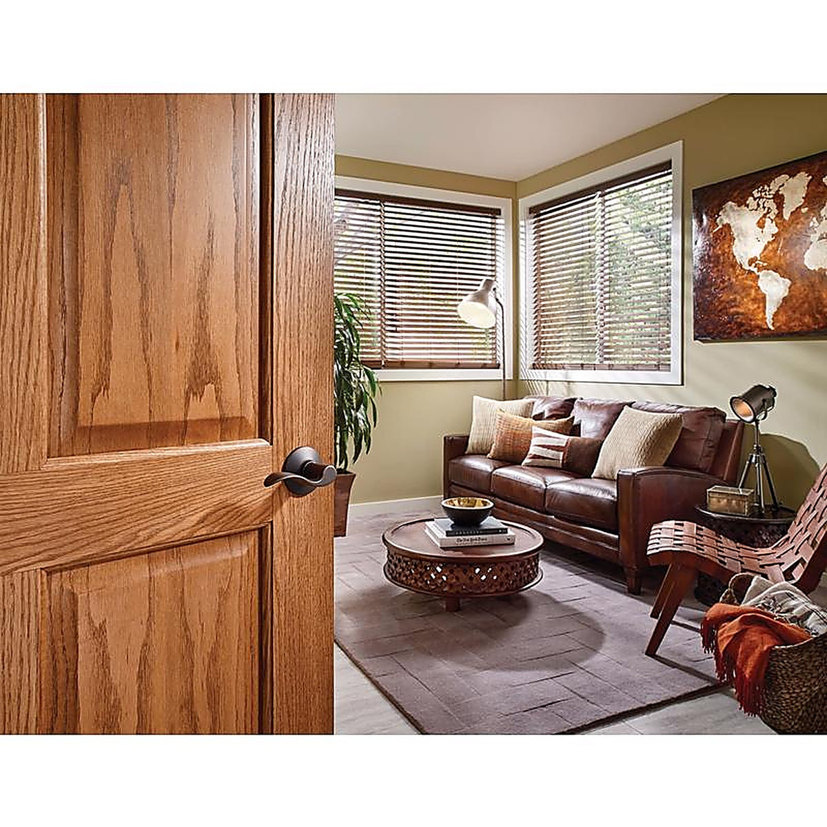 Schlage F10VACC716 Accent Aged Bronze Passage Lockset ANSI Grade 2 1-3/4 in.
