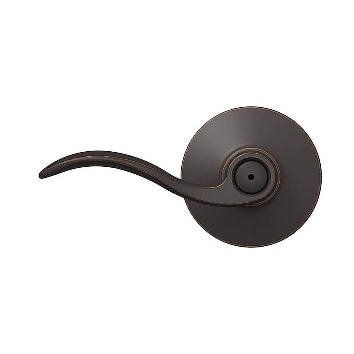 Schlage F40VACC716 Accent Aged Bronze Privacy Lockset ANSI Grade 2 1-3/4 in.