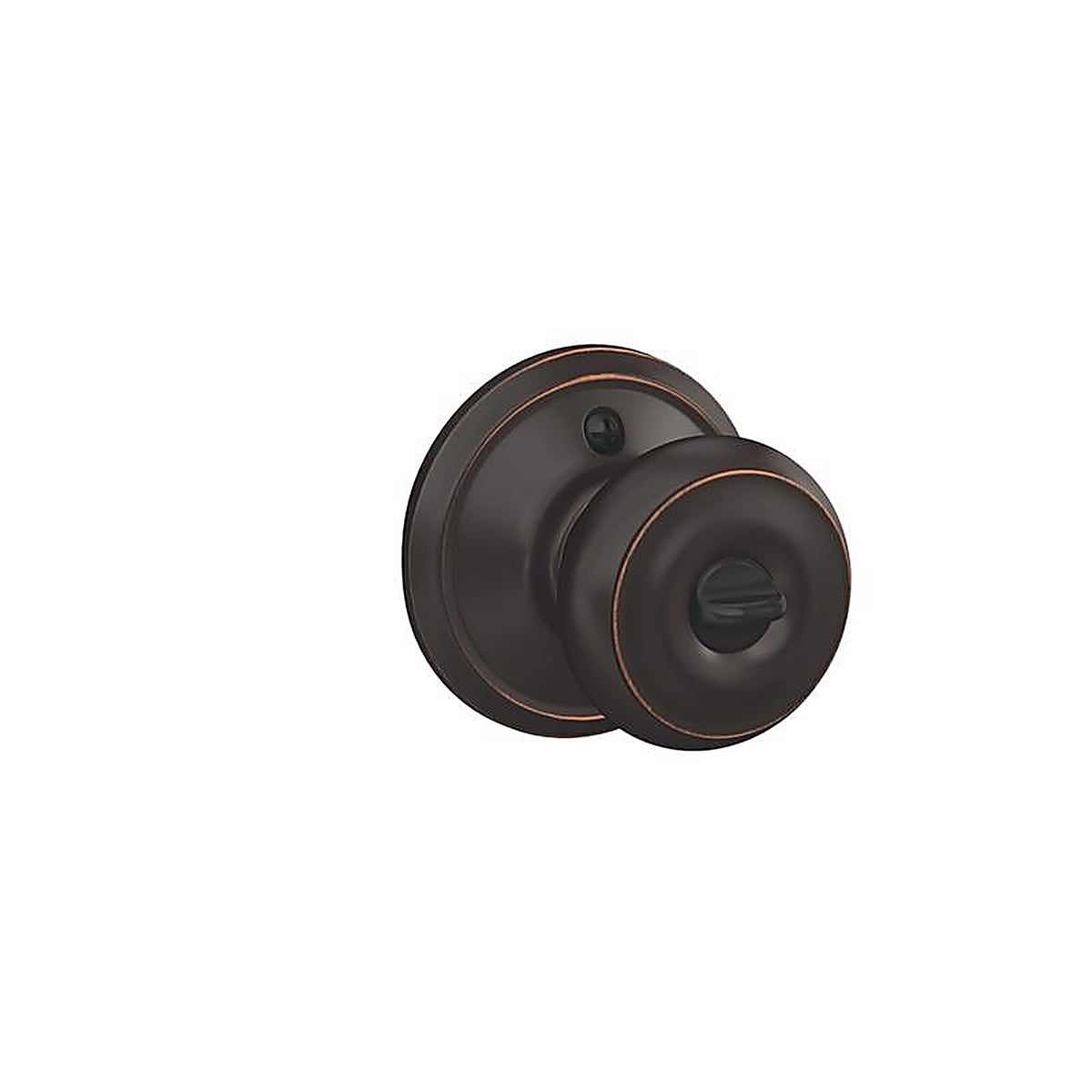 Schlage F51VGEO716 Georgian Aged Bronze Entry Lockset ANSI Grade 2 1-3/4 in.