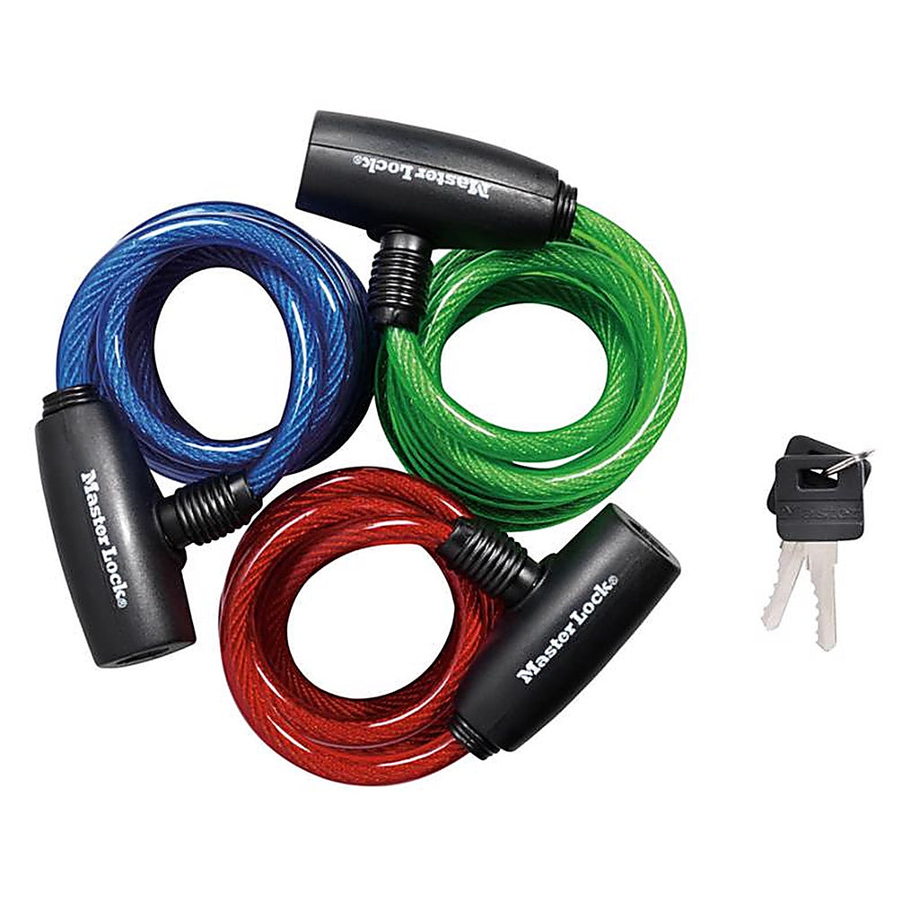 Master Lock - 8127TRI - 5/16 In. D X 72 In. L Vinyl Coated Steel Locking Cable
