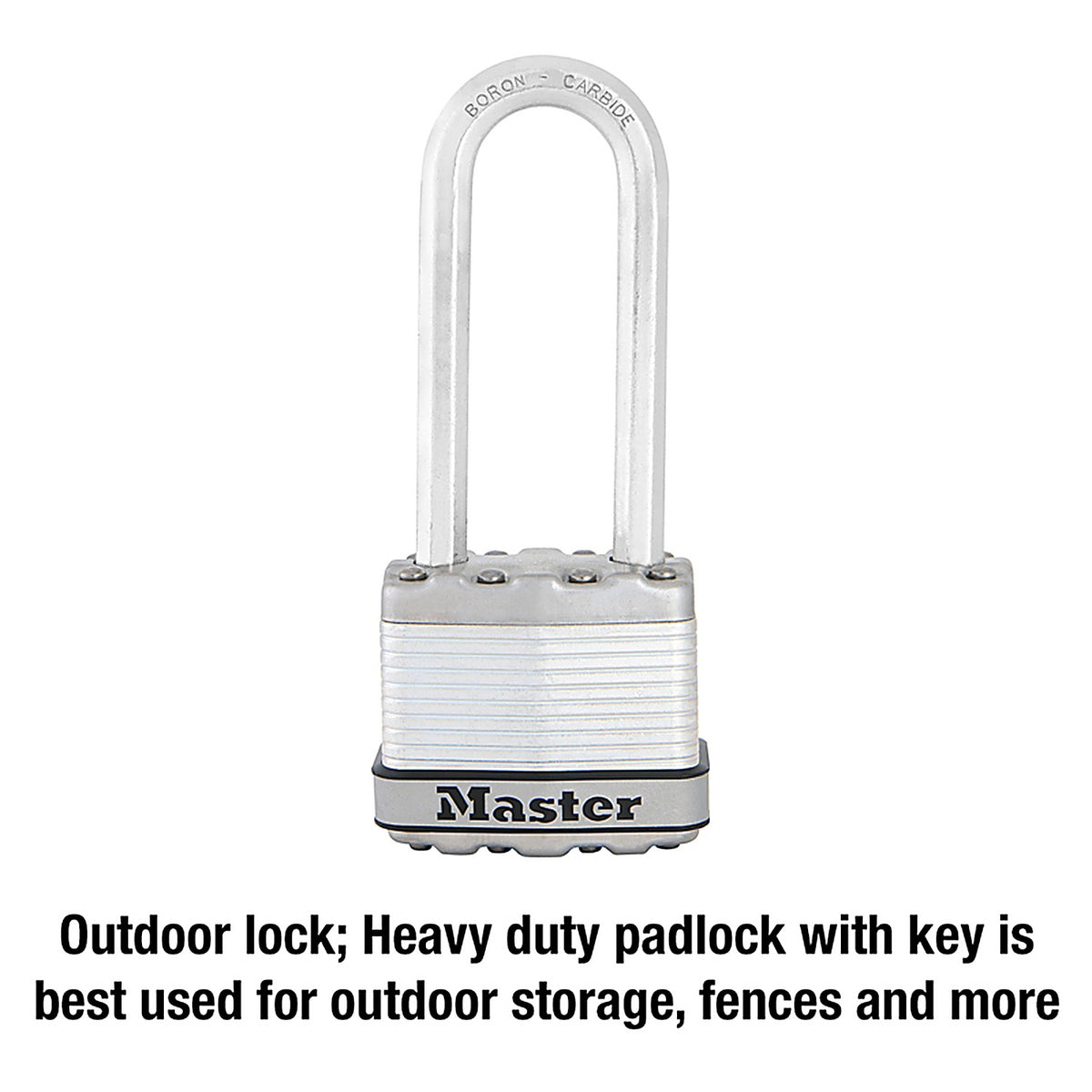 Masterlock - M1XKADLJCCSEN - Master Lock 1-9/16 In. H X 11/16 In. W X 1-3/4 In. L Steel Dual Ball Bearing Locking Weather-Resista