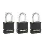 Master Lock - M115XTRILFCCSEN - Magnum 1-7/8 In. H X 1-3/16 In. W X 1-3/4 In. L Steel Ball Bearing Outdoor Padlock