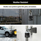 Master Lock - M115XTRILFCCSEN - Magnum 1-7/8 In. H X 1-3/16 In. W X 1-3/4 In. L Steel Ball Bearing Outdoor Padlock