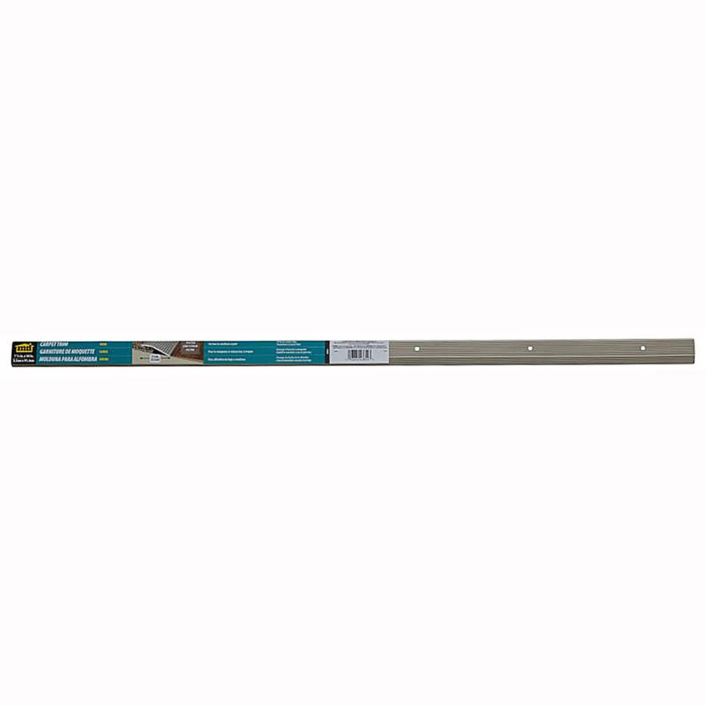 M-D 43854 0.29 in. H X 36 in. L Pewter Silver Aluminum Carpet Trim