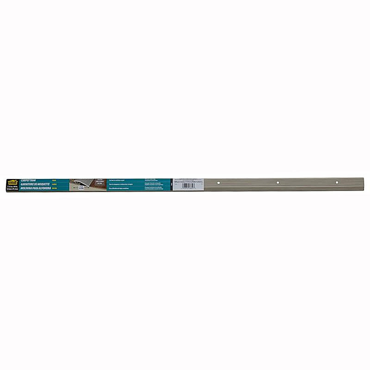 M-D 43854 0.29 in. H X 36 in. L Pewter Silver Aluminum Carpet Trim