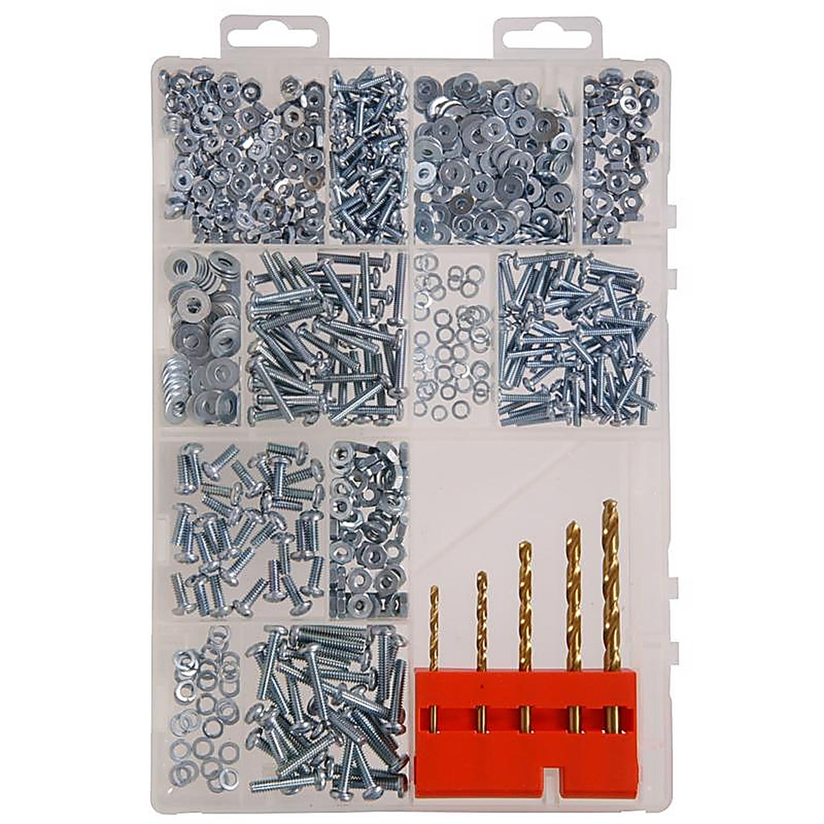 Hillman 130281 Assorted in. x 1/2 in. L Combination Pan Head Zinc-Plated Steel Machine Screw Kit 1/Pack