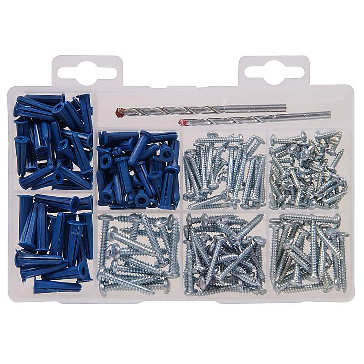 Hillman 130252 3/8 in. Dia. x 1 in. L Plastic/Stainless Steel Pan Head Anchor Kit 213/Pack