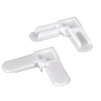 Prime-Line PL14298 White Plastic 1/4 in. W x 3/4 in. L Screen Frame Corner 100/Pack