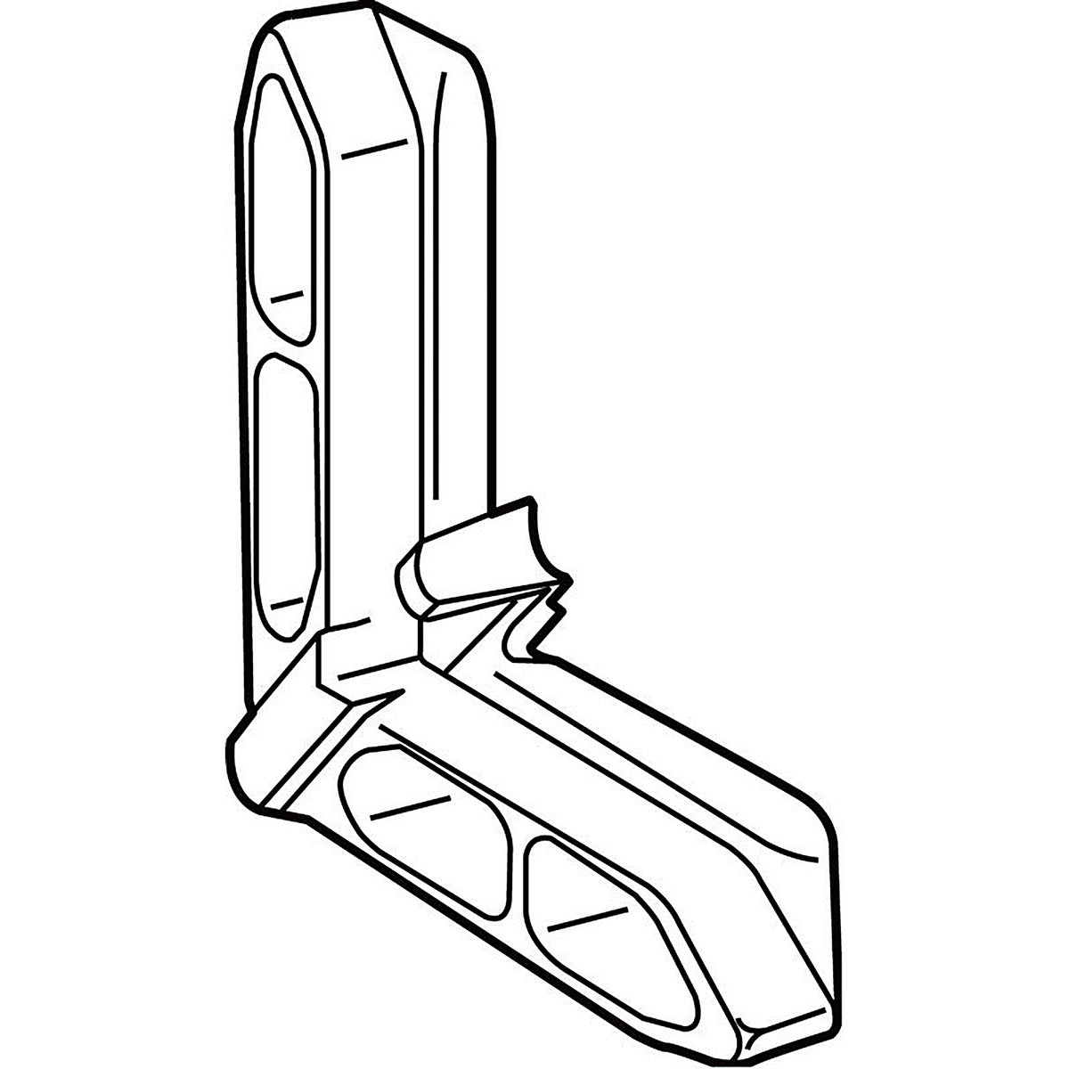 Prime-Line - PL 15756 - Tan Plastic 7/16 In. W X 3/4 In. L Screen Frame Corner 1 Pack