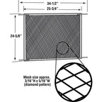 Prime-Line PL15933 White Aluminum Screen Door Grille 1/pc.