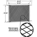 Prime-Line PL15934 Bronze Aluminum Screen Door Grille 1/pc.