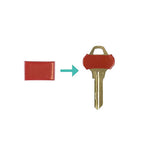 Lucky Line 17104 Plastic Assorted Key Sleeve, Medium 4/Pack