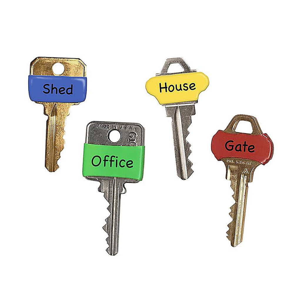 Lucky Line 17116 Plastic Assorted Key Sleeve, Medium 16/Pack