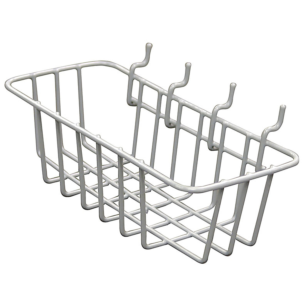 Crawford WB85 Gray Steel 4.1 in. Peggable Wire Basket 1/Pack