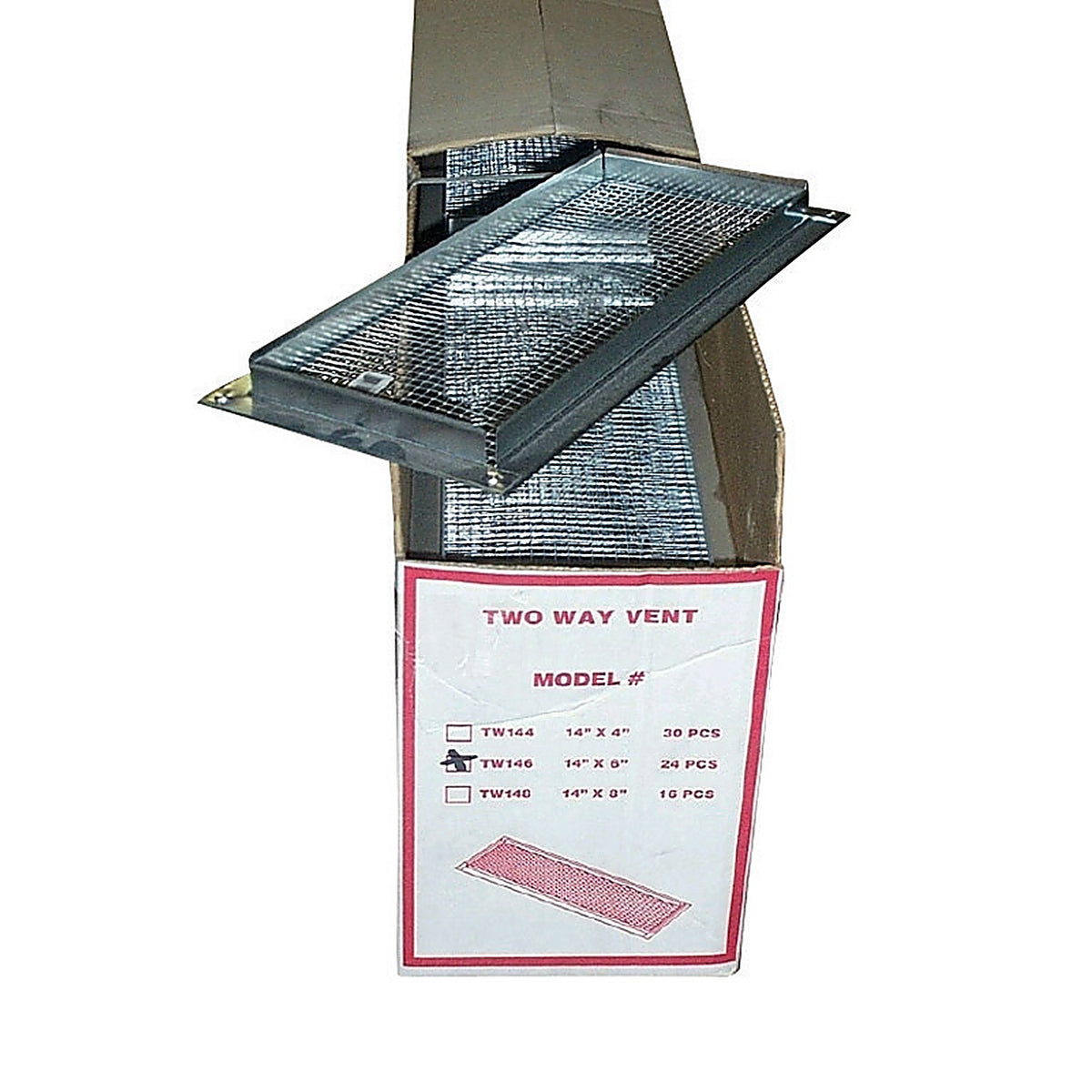 Construction Metals - TW146-1/8 - 6.5 In. H X 15 In. W Metallic Steel Foundation Vent