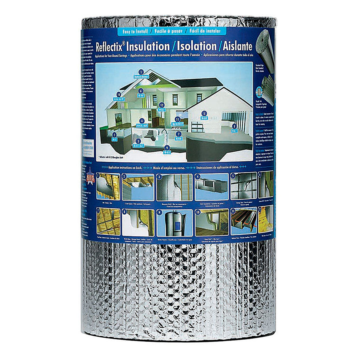Reflectix - ST16025 - 16 In. W X 25 Ft. L X 0.3125 In. R-3.7 to R 21 Reflective Radiant Barrier Insulation Roll