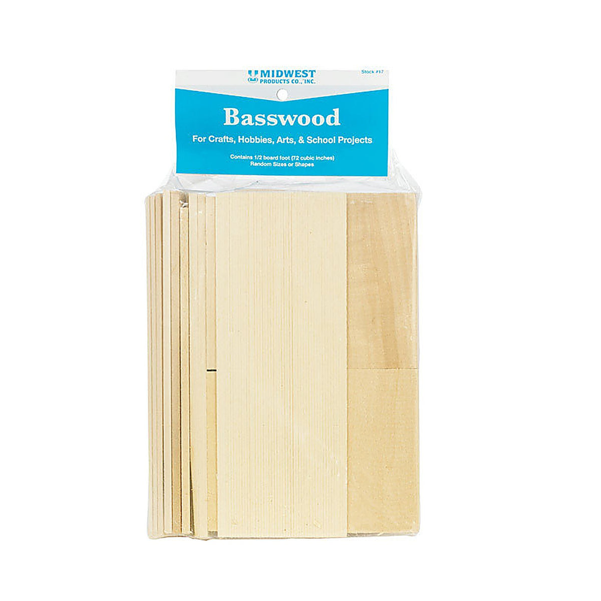 Midwest 17 6.5 in. W x .66 ft. L x 2.5 in. Basswood Lumber #2/BTR Premium Grade
