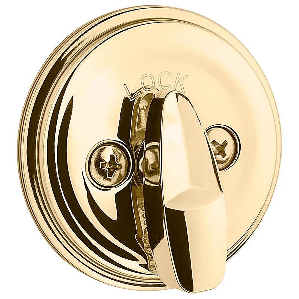 Kwikset 99800-120 SmartKey Polished Brass Metal Deadbolt