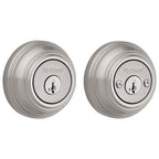 Kwikset 99850-074 SmartKey Satin Nickel Metal Deadbolt
