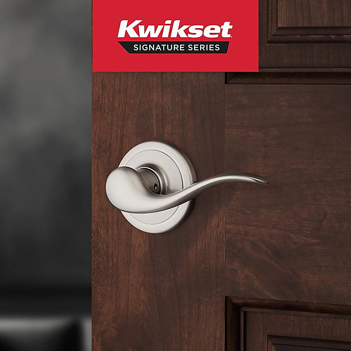 Kwikset - 97880-676 - Tustin Satin Nickel Dummy Lever Right Handed