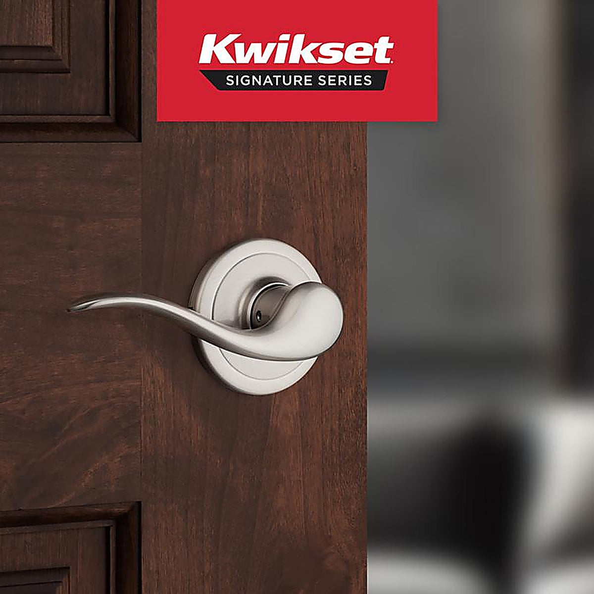 Kwikset - 97880-673 - Tustin Satin Nickel Dummy Lever Left Handed