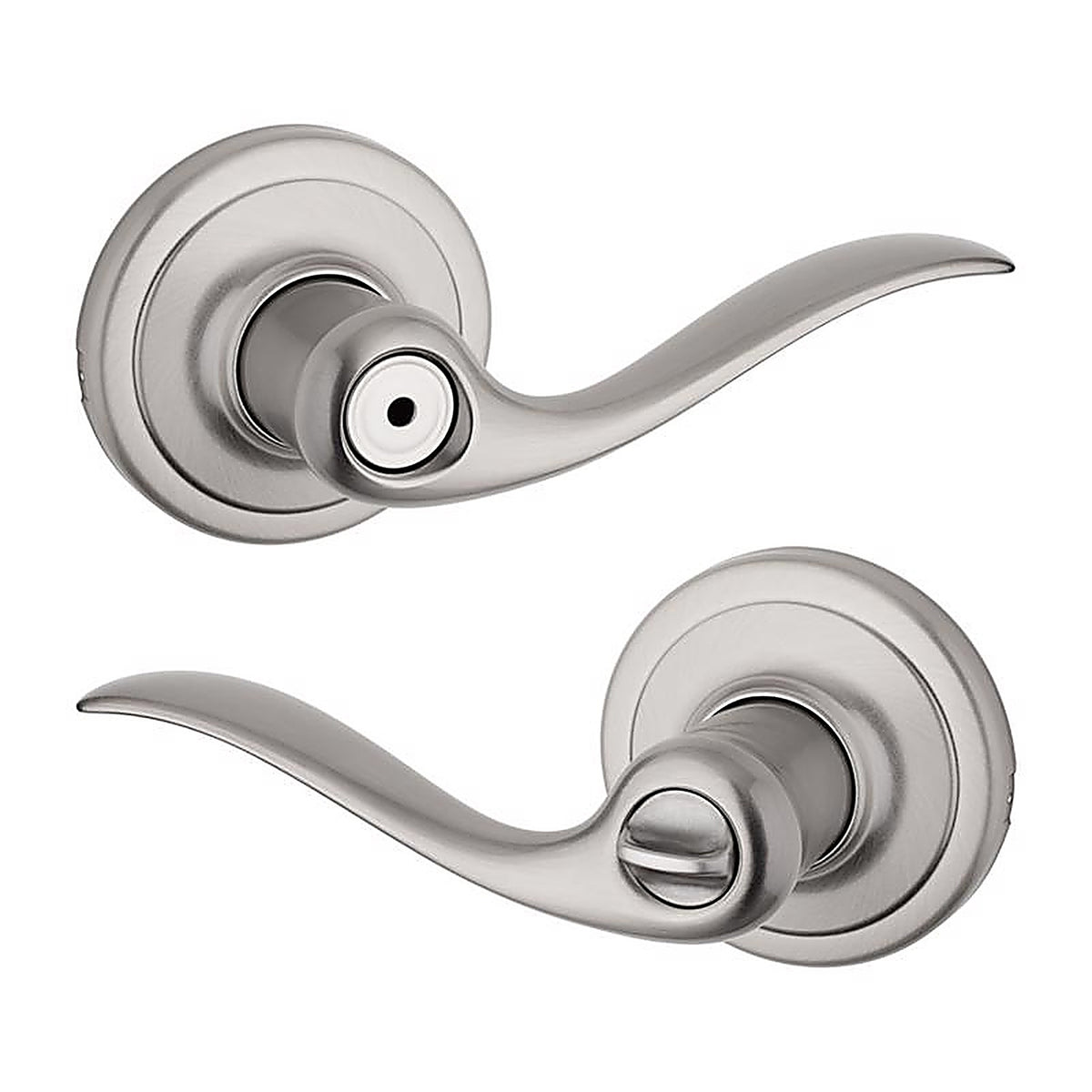 Kwikset 97300-817 Tustin Satin Nickel Privacy Lockset ANSI/BHMA Grade 2 1-3/4 in.