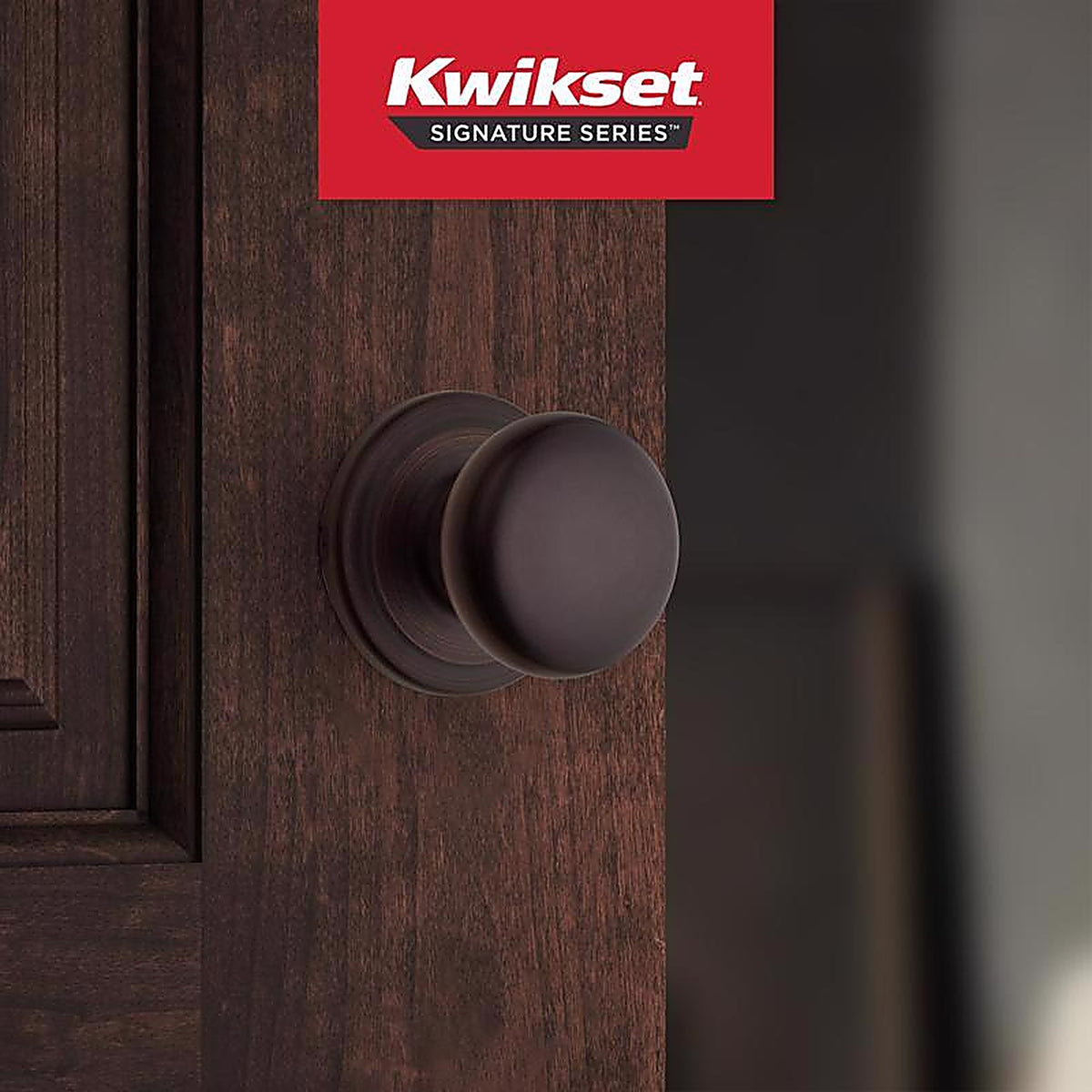 Kwikset 97200-790 Juno Venetian Bronze Passage Lockset ANSI/BHMA Grade 2 1-3/4 in.
