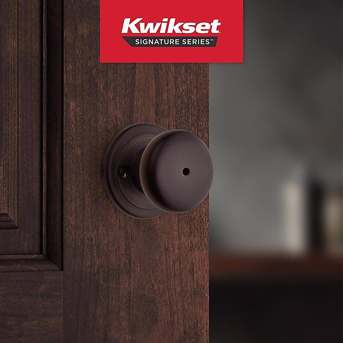 Kwikset 97300-830 Juno Venetian Bronze Privacy Lockset ANSI/BHMA Grade 2 1-3/4 in.