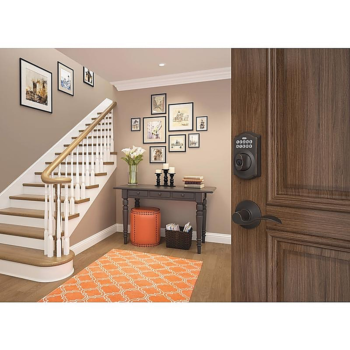 Schlage BE365VCAM716 Aged Bronze Steel Electronic Deadbolt