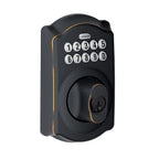 Schlage BE365VCAM716 Aged Bronze Steel Electronic Deadbolt