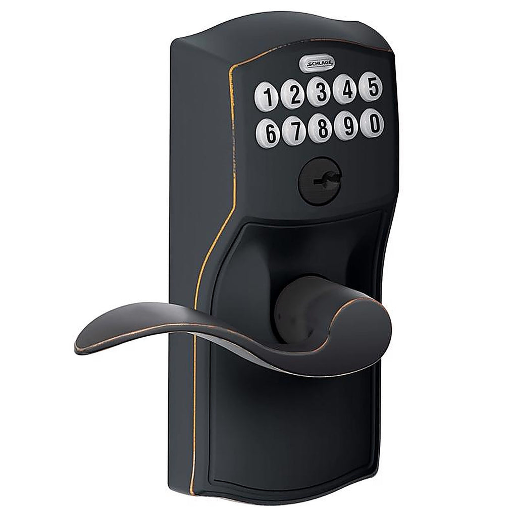 Schlage FE595VCAMACC716 Aged Bronze Steel Electronic Keypad Entry Lock