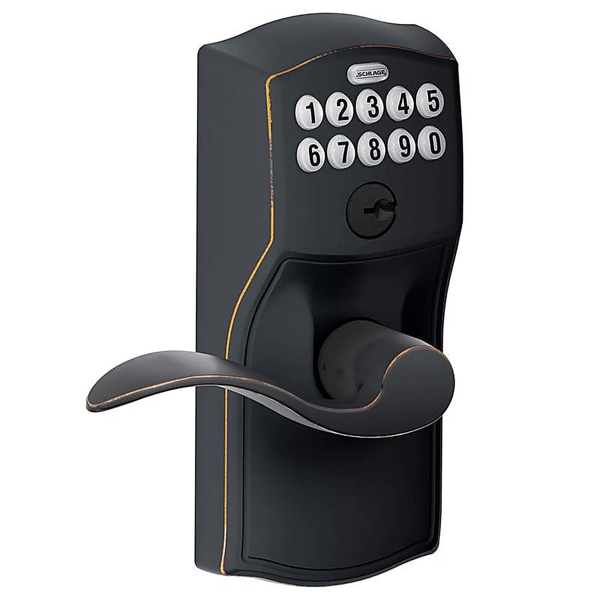 Schlage FE595VCAMACC716 Aged Bronze Steel Electronic Keypad Entry Lock