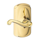 Schlage FE595VPLYFLA505 Bright Brass Steel Electronic Keypad Entry Lock